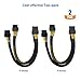 Cable Matters 2-Pack PCIe 8 Pin to Dual 8 Pin (6+2) Female to Male PCIe Power Adapter for GPUs - 9 Inches (8 Pin PCIe Cable GPU, Dual 8 Pin PCIe Cable)