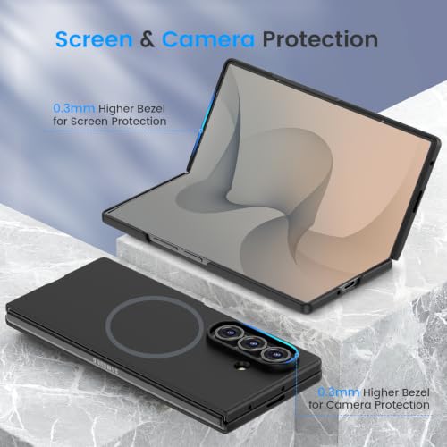 Ruky Magnetic Case for Z Fold 8 Ultra, with Privacy Screen Protector,Black by Ruky - Used condition - Image 4