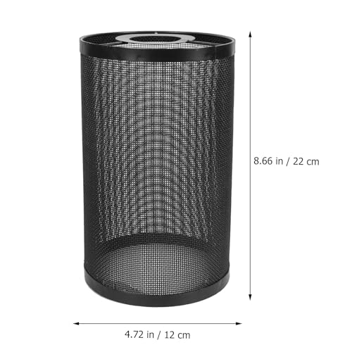 Abat-jour en métal noir avec protection lumineuse diffuse pour éclairage chic