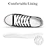 Canvas Shoes for Women Casual Low Top Sneakers, Womens Fashion Classic Lace Up Walking Shoes for Everyday Wear Black