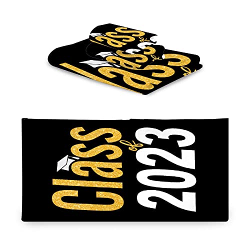 Kakusandha Class Of 2023 Graduation 3Pc Towel Set Bath& Hand Towels& Washcloth -Super Absorbent Quick Dry Soft For Decorative Home Bath Kitchen Hotel Gym Swim Spa Gift #TOP7
