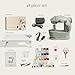 Hearth & Harbor Mini Sewing Machine for Beginners, Dual Speed Small Portable Sewing Machine for Kids and Adults with Extension Table, 48 Piece Gift Set Includes, Pedal, Projects Book and More, Green