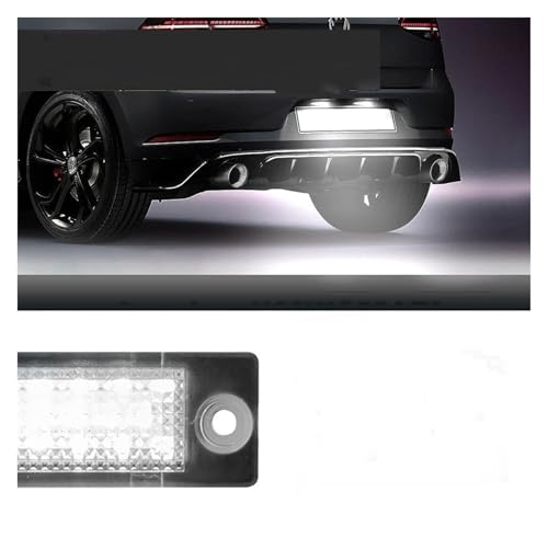Luces matrícula coche LED evitan multas por bombilla fundida en VW Caddy 2K 3