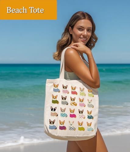 Tote Bag para Mujeres y Niñas con Bolsillo Interior Mediano miniatura 5