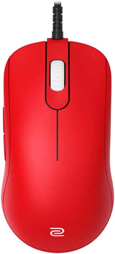 BenQ Zowie FK2-B Special Edition V2 White Symmetrical Gaming Mouse for Esports |Regular Weight | Paracord Cable & 16-Step Scroll | Driverless | Glossy Coating | Medium Size