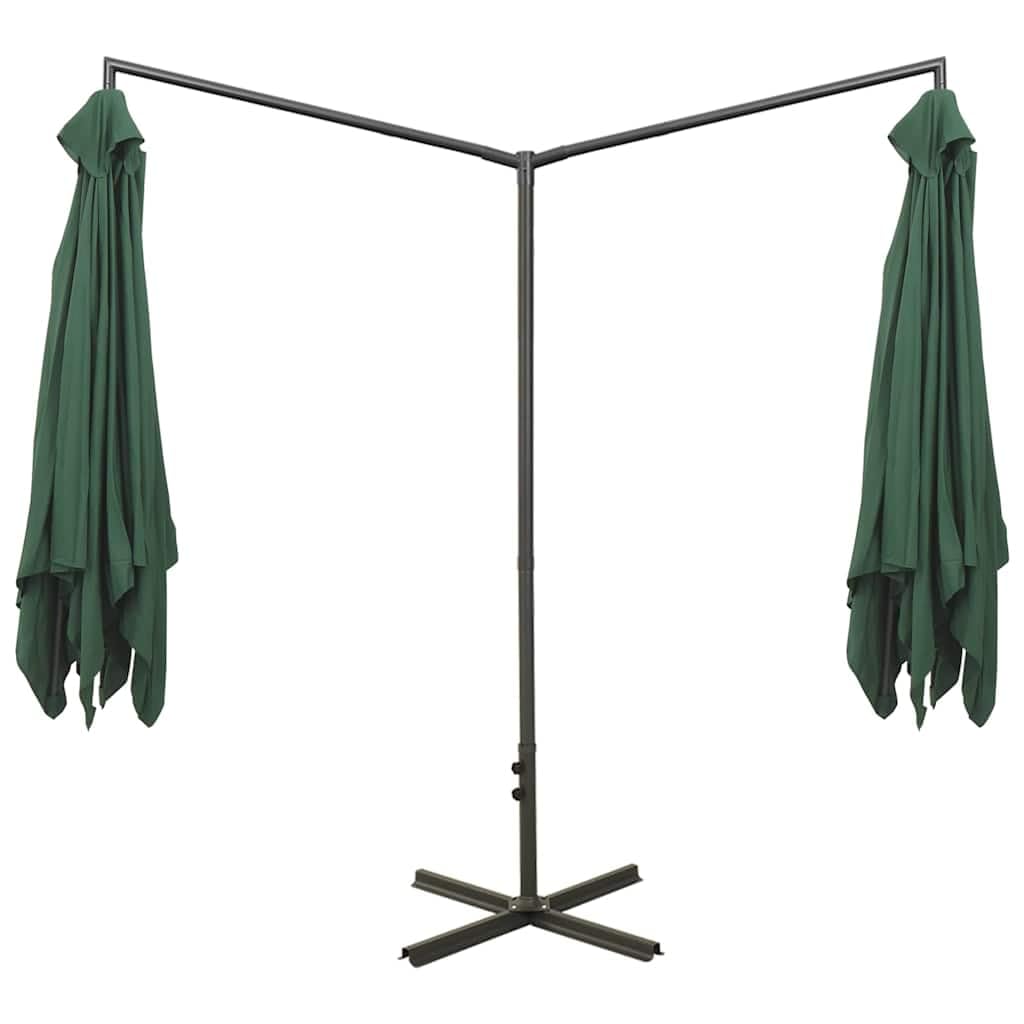 SYDE Podwójny parasol ogrodowy stalowy 600x300 cm