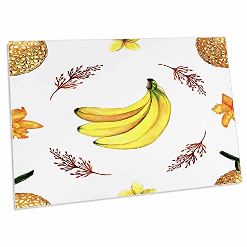 3dRose Pad para escritorio con diseño Tropical Fruit 23x16"