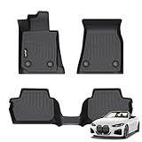 Jenofa-Car Floor Mats for BMW M4 Competition, M440i, 430i 2021-2025 Convertible All Weather Mats Automotive Floor Liner Custom Waterproof for 2024 BMW M440i Convertible Accessories (4416931,4416733)