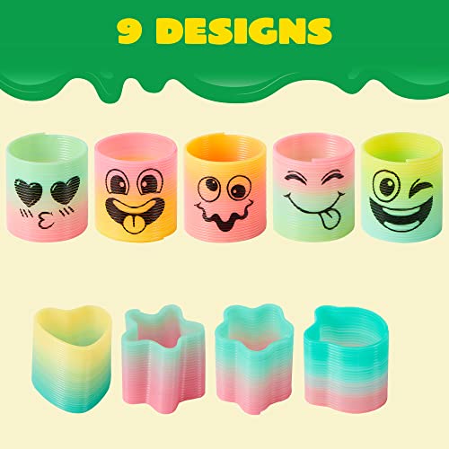 Joyin 15074 30 Pcs Spring Rainbow Party Favor, Mini Plastic Coil Spring Toy, Fidget Stress Coil Mini Springs Bulk Toys For Carnival Prize Birthday thumb #1