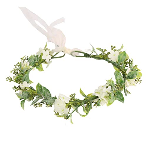 Getrocknete Blumenkranz Haare Schleierkraut Eukalyptus Blumenkrone Bride to...