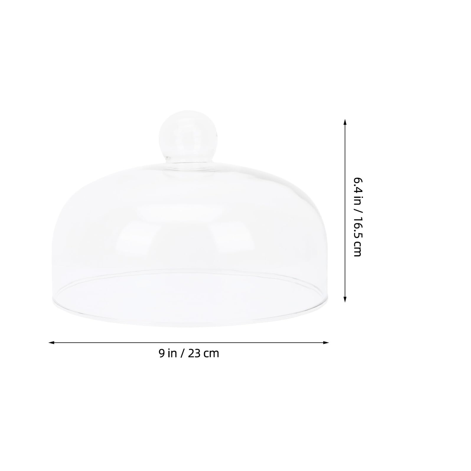 Cubierta de Vidrio Redonda para Alimentos sin Plomo, Diseño Transparente y Fácil de Manejar, Protector Antisalpicaduras Adecuado para Microondas y Fiestas