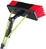 Juego de postes alimentados por agua, poste telescópico de limpieza de ventanas, 3-12 m, poste de limpieza de ventanas, cepillo de limpieza de paneles solares, cepillo telescópico portátil alimentado