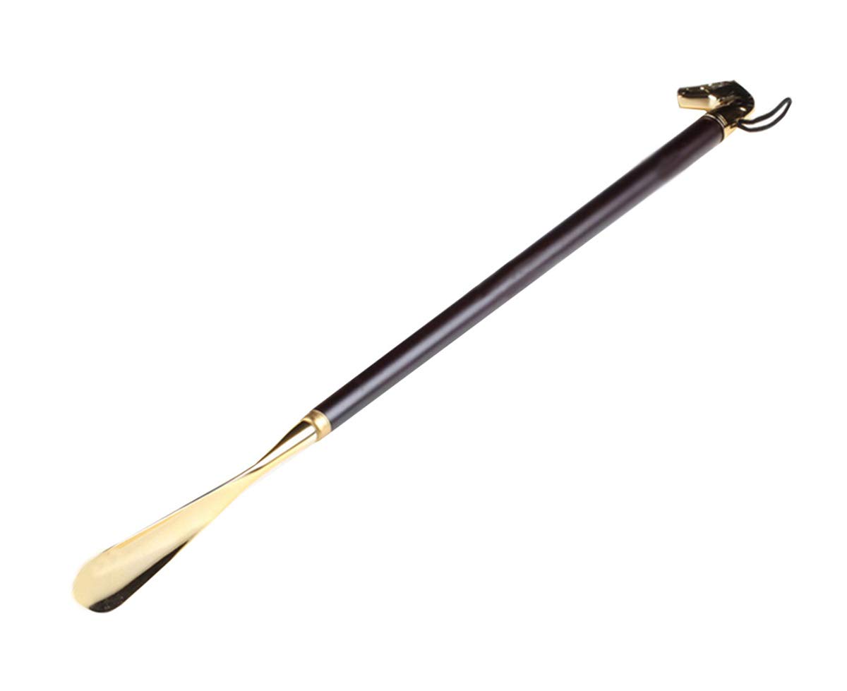 calzador， Calzador de alto grado, calzador de mango largo de metal y madera