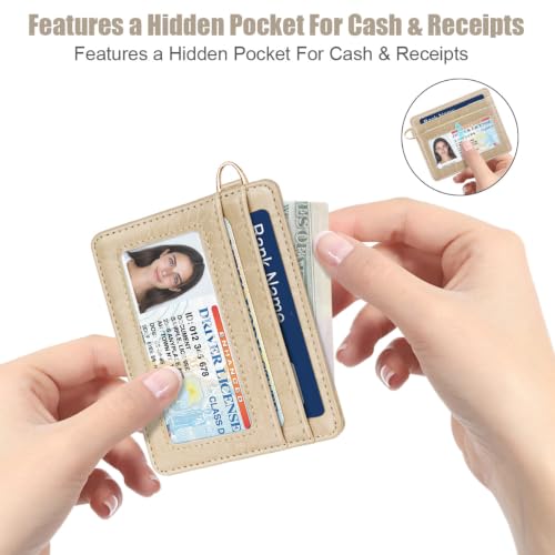 Image of Slim Credit Card Holder Crocodile Wallet Women Thin Wallets