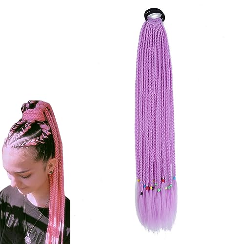 prinfantasy Curly Ponytail Long Wavy Hair Fashion Hair Accessorie Purple Hair Extensions, BZ154, GBBZ154, 24 inch