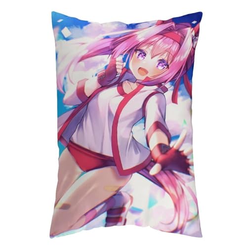 枕カバー ハルウララ ピローケース 50cm*30cm まくらカバー 寝具カバー ファスナー式 抱き枕 クッション 吸汗速乾 静電気対策強化 ソファクッションカバー 快適 肌に優しい 軽量 柔らかい ホテル品質 四節通用 家庭用 アニメ キャラクター グッ
