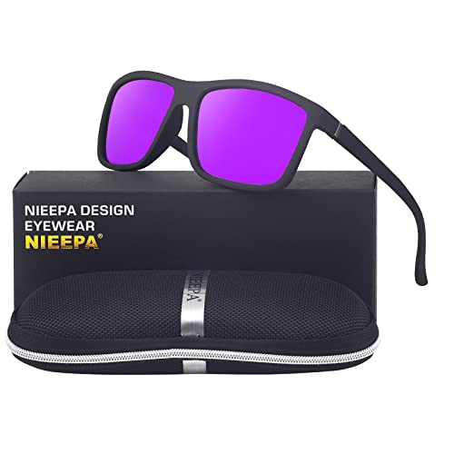 Image of Men's Sports Polarized Sunglasses Square Frame Glasses NP1007