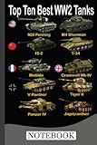  Top Ten Best WW2 Tanks  Sherman Panzer Panther Tiger T-34 Notebook