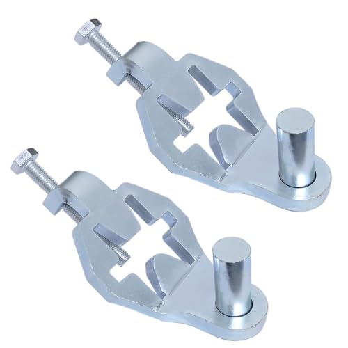 T-Post Gate Hinge Pins Gate Hanger on Metal T Post 5/8" Pins, Adjustable for Chain Link Fence Gate, Farm, Garden & Backyard (1)