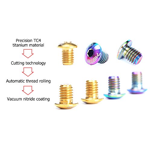 Parafuso, Romacci 4 PCS TC4 Titânio Parafusos do Cilindro do Freio Hidráulico da Bicicleta Parafuso