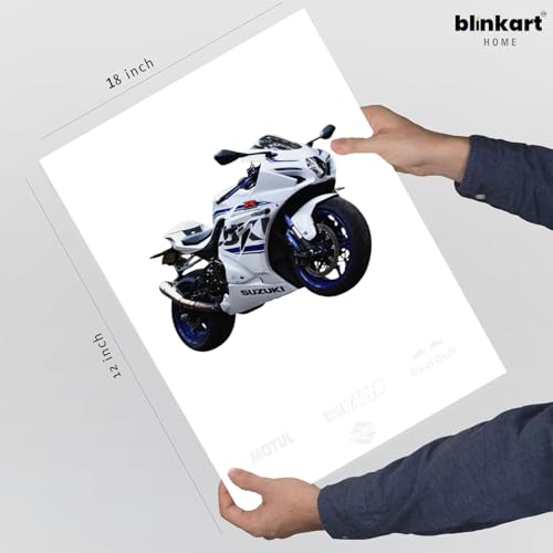 Image of BLINKART Suzuki GSX-RCar Posters Sticker Gift Items for Boys Room Wall Decor || Comes with Double-Sided Tape|| Decoration Bedroom Living Room Office Studio Decor | 12x18 In (A3) - CAR-283