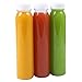 Aneco 12 Pack 12 Oz Plastic Empty Juice Bottles Round Drink Containers with Lids for Storing Water or Homemade Beverages