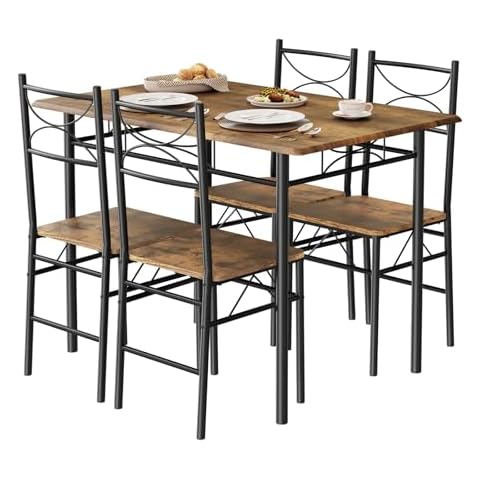 WOLTU Table et 4 Chaises EZTS01vbn Cover