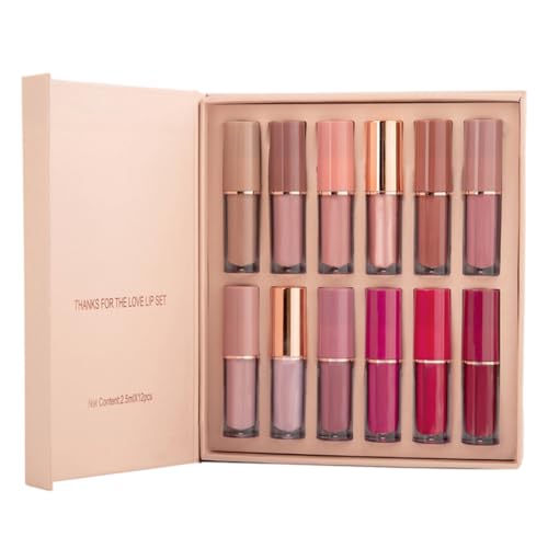 Juego de lápiz labial líquido mate que no reseca para labios agrietados
