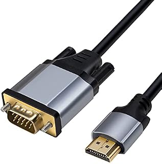 HDMI to VGA Adapter Cable,HDMI to VGA Cable (Male to Male) ,Gold-Plated 1080P Active HDMI Digital to VGA Analog Adapter Converter Cable for Desktop, Projector, Monitor,HDTV, Raspberry Pi Etc(3m)