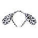 Ixkbiced Simpatici Animali Set di Costumi per Bambini Adulti Grandi Orecchie di Cane Dalmata Spotty Fascia per Capelli Coda di Peluche Papillon Bomboniere di Halloween