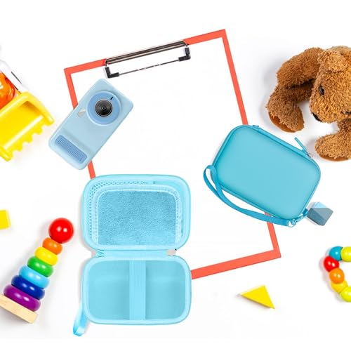 Funda para cámara digital infantil Leayjeen azul miniatura 5