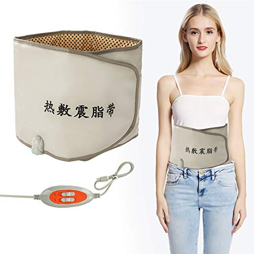 Waist Trimmer Belt, Hot Compress Far Infrared Heating Slimming Belt Vibrating Weight Loss