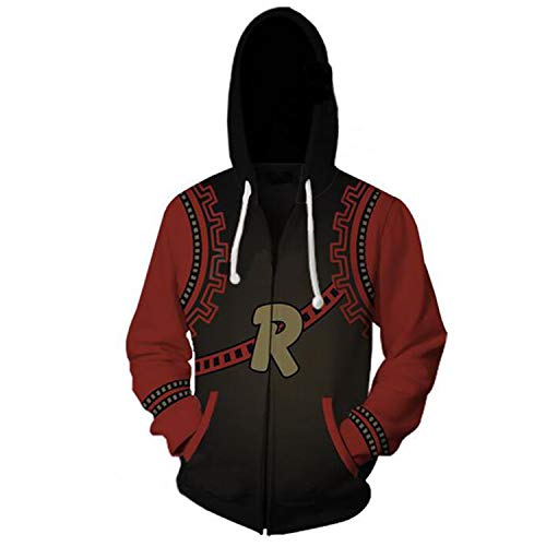 Sunkee My Hero Academia Cosplay Cool 3D Stampato Felpa con Cerniera Cardigan Maglione Cappotto per for all Boku No Hero Academia Felpa con Cappuccio