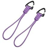 HEMOTON Llaveros con Mosquetón de Paracord 19 CM 2 Unidades Cordón Resistente para Llaves y Accesorios con Hebilla Triangular Ideales para Camping Senderismo y Actividades al Aire