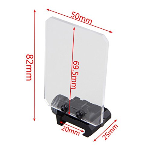 Hoogou 3Mm Thick Optic Scope Foldable Lens Shield Protector Fit 20Mm Rail Mount For Aim Sports Reflex Sight Slider Cover Rifle Airsoft Tactical Red Dot And Wrench #TOP3