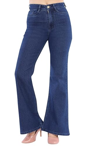 Image of KIVI Women's Boot Cut Cotton Trousers | Stylish Ladies Bottoms for Casual Outings, Modern Dressing, Soft Fabric Feel, Relaxed Movement & Boot-Cut Silhouette for Trendy Styling