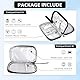 OCCOUMR Kabeltasche, Kabeltasche Elektronische Tasche, Wasserdicht Reisekabel Organizer, für USB Ladekabel Powerbank(Schwarz)