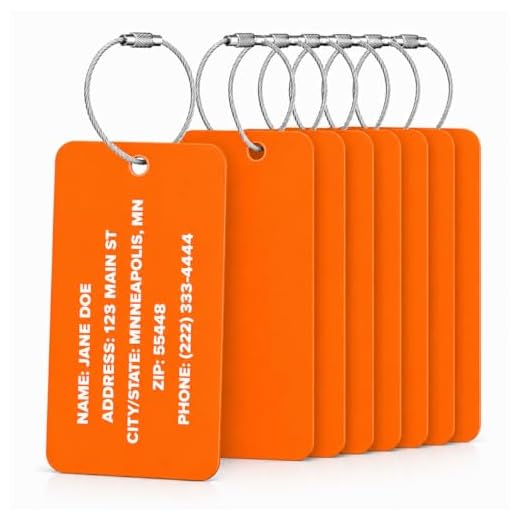 Custom High Visibility Travel ID Tags