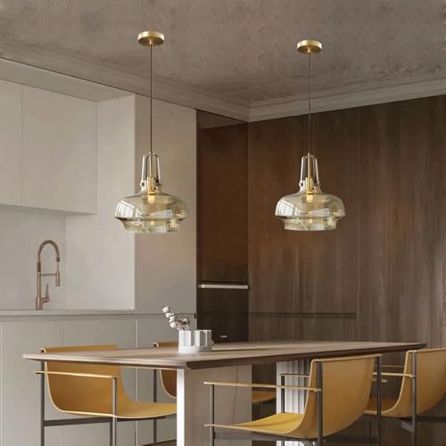 Lámpara colgante de cristal vintage para techo e islas de cocina 3