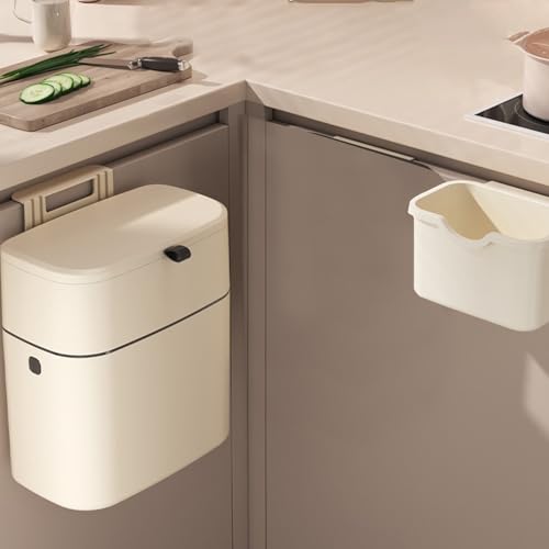 Caneca de basura colgante de 7L para puerta de cocina miniatura 4