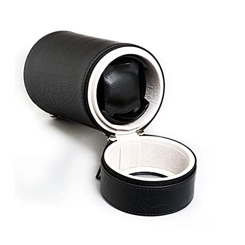 Remontoir montre automatique en cuir avec 3 modes et double alimentation portable