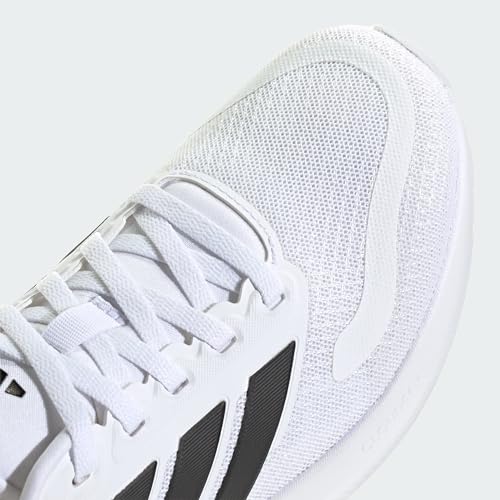 adidas Unisex-Kids Run Falcon 5, White/Black/Black, 4