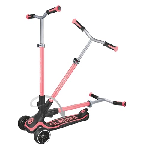 Globber Ultimum Scooter | 3-Wheel Kick Scooter for Adults & Kids 5+ | Foldable Kick Scooter with Safe, Non-Slip Deck & Premium Brakes | 6 Height Adjustable Scooter for Adults, Boys & Girls
