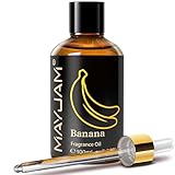 MAYJAM 100ML/3.38FL.OZ Banana Fragrance Oils with Glass Dropper, Essential Oils for Diffusers for Home, Long Lasting Scented Oils for Diffusers Soap Candle Making