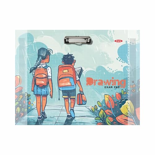 Image of Anupam A3 Extra Large Clipboard - 43 x 32 cm Multiprinted Wooden Drawing Board with Decorative Clip - Design Horizontal Lap Board for Sketching, Art, and Writing Supplies - Trendy Lap Board (Print 2)