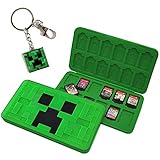 Game Card Case für Nintendo Switch,Schutzhülle Aufbewahrungsbox Spiele Cards Tasche,Tragbare Dünne Hartschale,Game Card Case Große Kapazität 24 NS + 24 TF Karten (M-C-B)