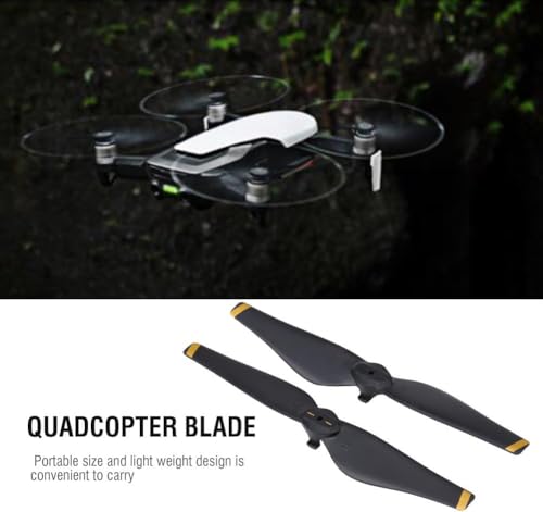 Dilwe Schnellwechsel-Propeller f&uuml;r Air, 2X CCW Propeller + 2X CW Propeller - Kohlefaser Verbundstoff - Upgrade Propellers f&uuml;r Air, 2 Paare (Gold Stripe)