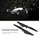 Dilwe Schnellwechsel-Propeller für Mavic Air, 2X CCW Propeller + 2X CW Propeller - Kohlefaser Verbundstoff - Upgrade Propellers für Mavic Air, 2 Paare (Gold Stripe)