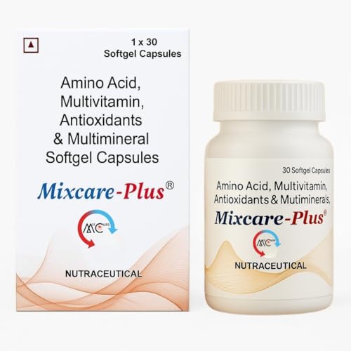 Image of Multivitamin Antioxidant Softgel Capsules | for both men & women /Daily Energy, Immunity & Overall Wellness Support | Gluten Free | Unflavoured | 30 Softgels (1)