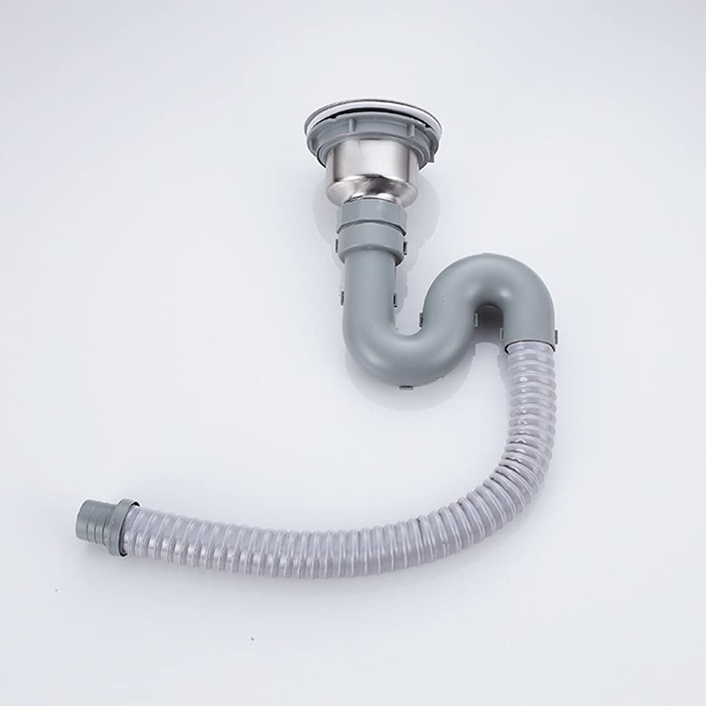 Filtro de fregadero de cocina y baño con tapón de acero inoxidable para desagüe